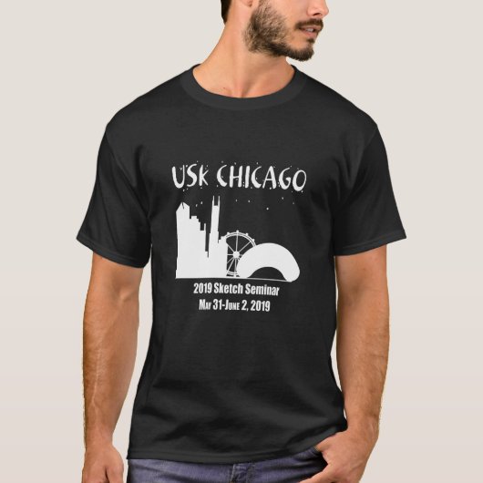 2019 USk シカゴ スケッチ セミナー Tシャツ (正面)