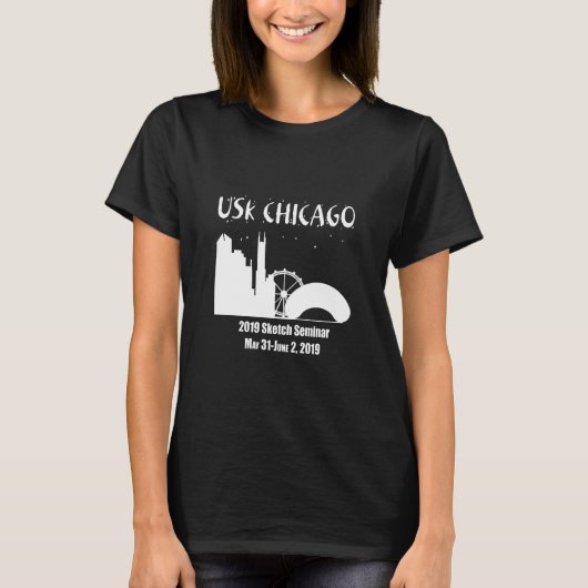 2019 USk シカゴ スケッチ セミナー Tシャツ (正面)