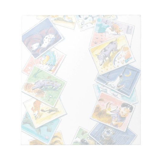 201.イヌの生活の中 ノートパッド (正面)