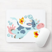 201.ウシと魚の仲間の口 マウスパッド (マウス)