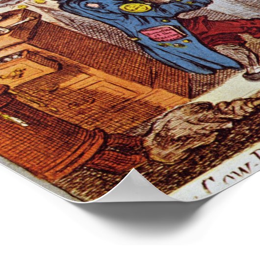 201.ウシの皮や素晴らしい効果 ポスター (角)