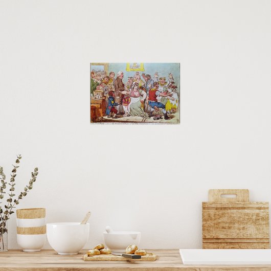 201.ウシの皮や素晴らしい効果 ポスター (キッチン)