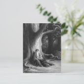 201.エンチャーター・マーリンと妖精ヴィヴィアン ポストカード (スタンド正面)