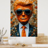 201.オレンジ色の男 ポスター (キッチン)