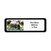 201.カバと鳥 ラベル (正面)