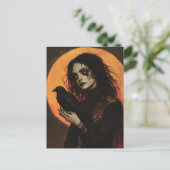 201.カラスの女神 ポストカード (スタンド正面)