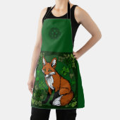 201.キツネとシャムロック エプロン (インサイチュ)