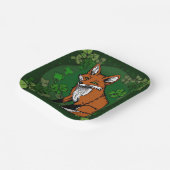 201.キツネとシャムロック ペーパープレート (傾斜あり)