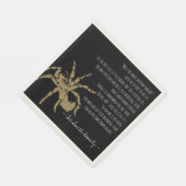 201.クモとハエの詩 スタンダードランチョンナプキン (角)