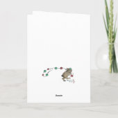 201.クリスマスのネズミの木 カード (裏面)