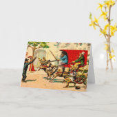 201.サルとピッグスのカード カード (黄色い花)