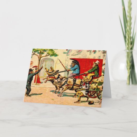 201.サルとピッグスのカード カード (正面)