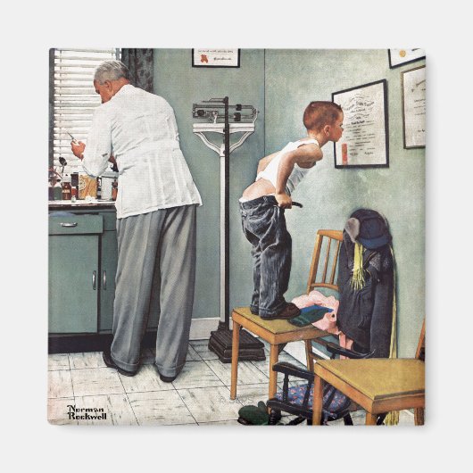 201.ショットの前または医師の前 マグネット (正面)