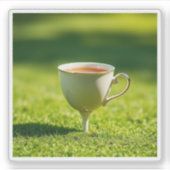 201.ティーの上のお茶 シール (正面)