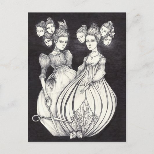 201.デッドロックのシスターズとネバーバード ポストカード (正面)