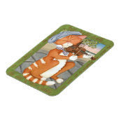 201.ネコとバイオリン マグネット (左側)