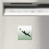 201.ネコと蝶 マグネット (インサイチュ (食洗機))