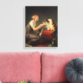 201.ネコのランチ キャンバスプリント (インサイチュ (リビング))