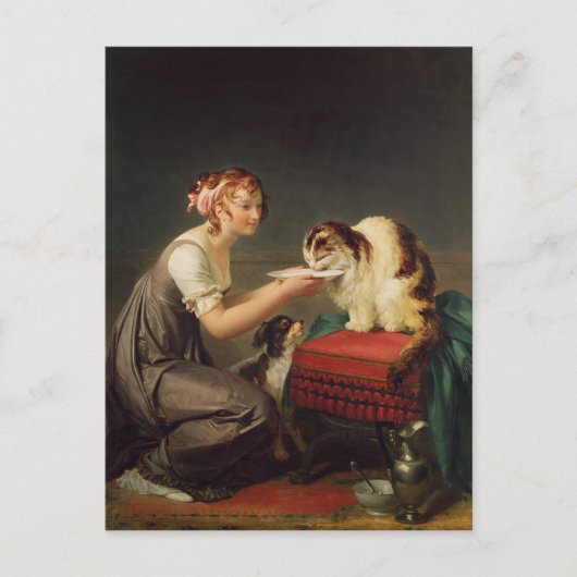 201.ネコのランチ ポストカード (正面)