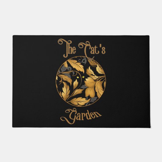 201.ネコの庭 ドアマット (正面)