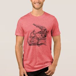 201.ネズミの歯医者とニワトリ トライブレンドTシャツ