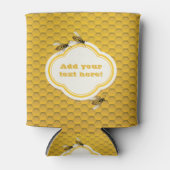 201.ハチと蜂の巣 缶クーラー (正面)