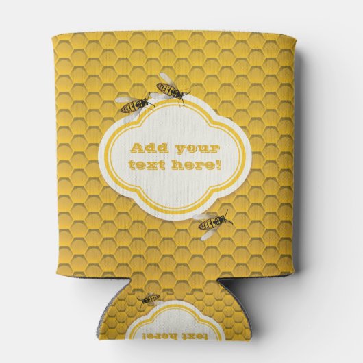 201.ハチと蜂の巣 缶クーラー (裏面)