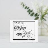 201.パパの長い脚とハエ ポストカード (スタンド正面)