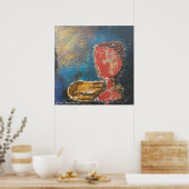 201.パンとワイン ポスター (キッチン)