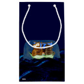 201.フクロウとプシネコ スモールペーパーバッグ (裏面)