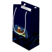 201.フクロウとプシネコ スモールペーパーバッグ (裏面アングル)