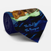 201.フクロウとプシネコ ネクタイ (ロール)