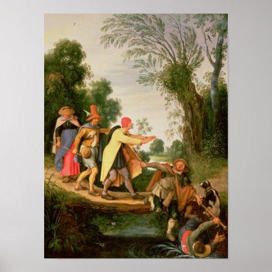 201.ブラインドをリードするブラインド ポスター (正面)