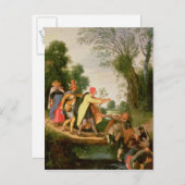 201.ブラインドをリードするブラインド ポストカード (正面/裏面)