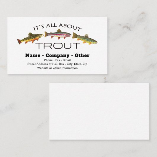 201.マスは漁師の漁師の巣を飛ぶ 名刺 (正面/裏面)