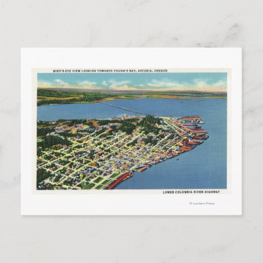 201.ヤングの湾を望む街 ポストカード (正面)