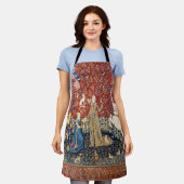 201.レディと一角獣の味 エプロン (着用した状態)