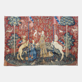 201.レディと一角獣の味 キッチンタオル