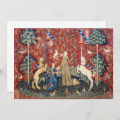 201.レディと一角獣の味 サンキューカード (正面/裏面)