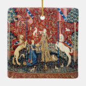 201.レディと一角獣の味 セラミックオーナメント (裏面)