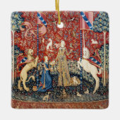 201.レディと一角獣の味 セラミックオーナメント (正面)