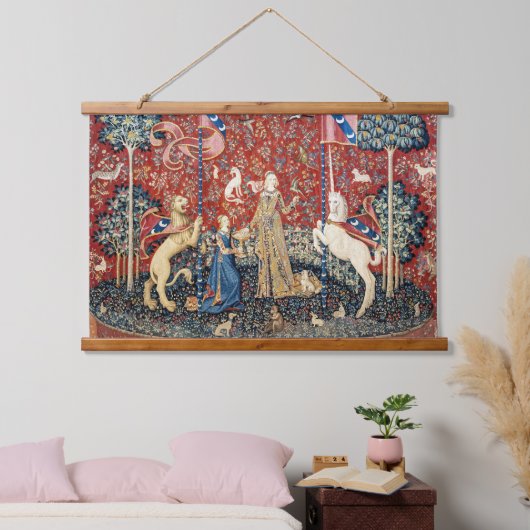 201.レディと一角獣の味 吊り下げ型タペストリー (寝室)