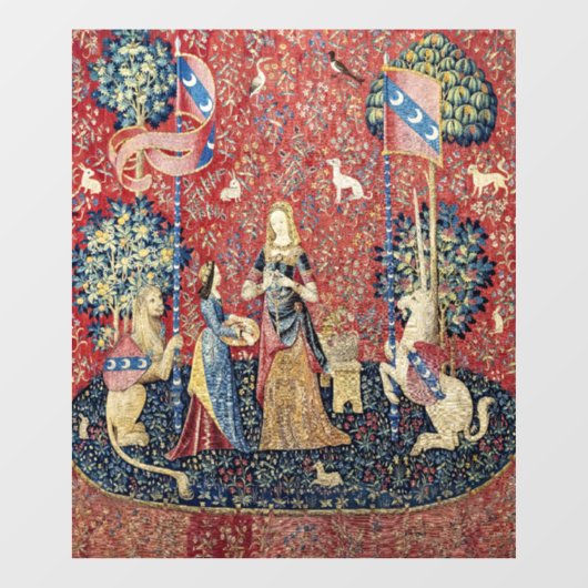 201.レディと一角獣(ユニコーン)のにおい ウィンドウサイン (シート)