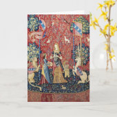 201.レディと一角獣(ユニコーン)のにおい カード (黄色い花)