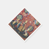 201.レディと一角獣(ユニコーン)のにおい スタンダードカクテルナプキン (角)