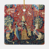 201.レディと一角獣(ユニコーン)のにおい セラミックオーナメント (裏面)