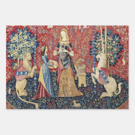 201.レディと一角獣（ユニコーン）のにおい ラッピングペーパーシート