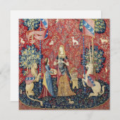 201.レディと一角獣(ユニコーン)のにおい 招待状 (正面/裏面)