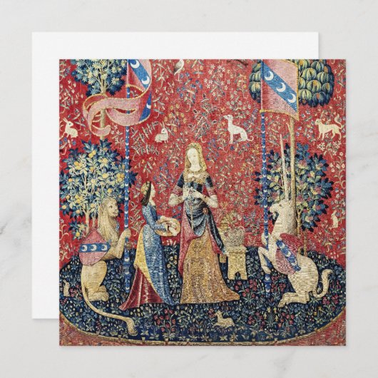 201.レディと一角獣(ユニコーン)のにおい 招待状 (正面/裏面)