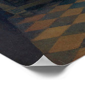 201.ワイングラスを持つ少女 ポスター (角)